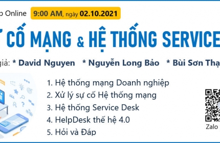 WORKSHOP IT4.0 - CHIA SẺ CỘNG ĐỒNG VỀ HỆ THỐNG SERVICE DESK